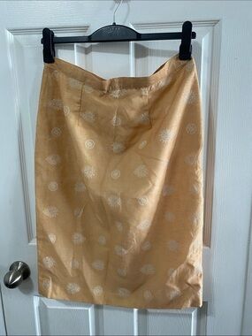 ARCHIVAL Parisian Bespoke Silk Brocade Skirt - Vintage Éclair Couture L/XL 12-16